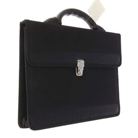 Business portfolio 350 x 260 x 100 mm, textile, 2 departments, Primorsk Black, 1C111-1