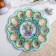 Easter stand for 12 eggs and kulich "Rabbit", 30 x 30 cm.