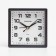 Alarm clock, 9.5 x 9.5 cm, discrete move, black