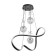 Lamp with PDD "Fiora" LED 140W 3000-6000K Black 49x49x15-115 cm