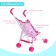 Stroller-path for dolls, plastic frame