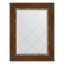 Mirror with engraving in the baguette frame, Roman bronze 88 mm, 56x74 cm