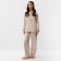 Female pajamas (shirt, trousers) KAFTAN "Leopard", Coffee, r.52-54