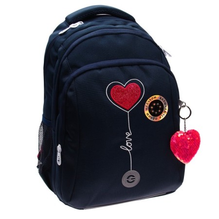 School backpack, 40 x 27 x 20 cm, Grizzly 361, ergonomic back, laptop department, blue RG-361-2_3-1