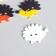 Set of buttons of decorative wood "Small hedgehogs" set 10 pcs mix 1.7x2.3 cm