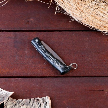 Folding “Bamboo” knife 15cm, blade 62mm/1.2mm, with a ring-2