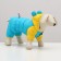 Kombinozon "Bear", size 12 (DS 28 cm, OG 38 cm, Osh 27 cm), yellow-blue