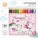 Colored pencils, 24 colors, hexagonal, cats aristocrats