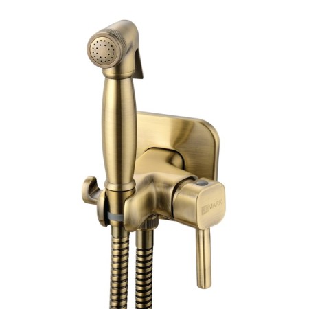 LEMARK SOLO LM7165G bidetor, single -leaf, without spout, watering can, gold-1
