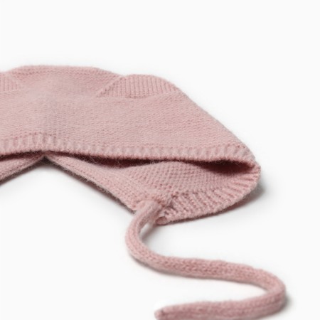 Hat knitted baby I r.48-50, col. pink-1