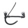 Kitchen sink Aflorn AF97843B-D, Sredal, Double, S = 3.0 and 0.8 mm, 78x43x22cm, Siphon, Graphite