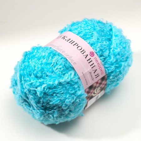Yarn "Busclayed" 30% moher, 20% wool, 50% acrylic 220m/200G (95-ocean)-1