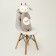 Soft toy "Sheep", 70 cm, color gray color