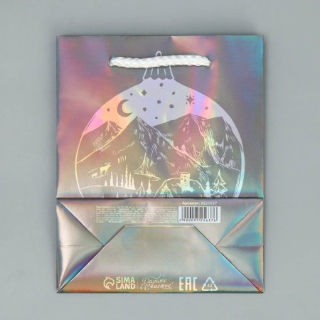 Holographic package "Month", S 12 x 15 x 5.5 cm, New Year-6