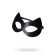 Mask "cat", leather, black