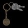 A metal keychain, a metal coin "Our Protector", Diam. 2.5 cm