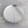 Lotus candlestick metal per candle, 7.5x2 cm, chrome