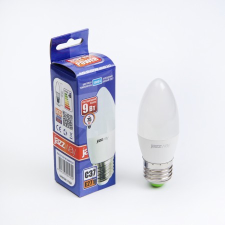 LED LED JAZZWAY, C37, E27, 9 W, 820 LM, 5000 K, PLED-SP-2