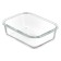 Smart Solutions baking and storage container, rectangular, with a lid, 1 l, green color