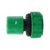 Connector, 1 "(25.4 mm), fast -fast connection, plastic, Greengo