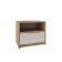 Bedside table, 460x333x400, oak sonoma light/white alaska