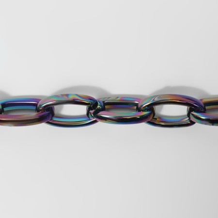 A chain for a bag, plastic, 35 × 19 mm, 60 cm, color gasoline-1