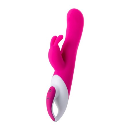 A vibrator with a clitoral stimulant Jos Elly, heated, pink, 21.5 cm-2