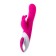 A vibrator with a clitoral stimulant Jos Elly, heated, pink, 21.5 cm