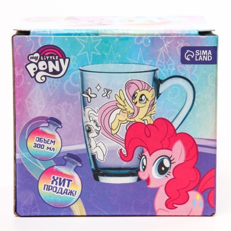 Glass mug painting, 300 ml "Great Day", My Little Pony-3