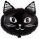 Foil ball 18 "cats", figure, 2-sided