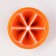Decorative candle "New Year's orange half", 10x10x6.2 cm