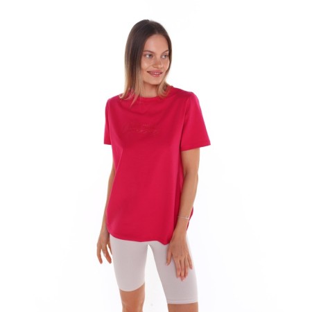 T-shirt female, pink color, size 42-44 (m)-1
