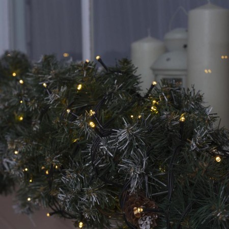 Garland “thread” 20 m, IP44, dark thread, 200 LED, glow warm white, 8 modes, 220 V-3