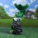 Garden figure "Frogs on a stone-tablet" 20x17x29cm