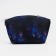 Cosmetic bag with lightning, black/blue color