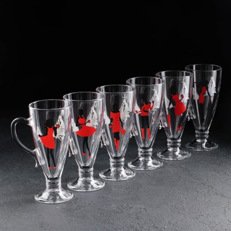 Glass Miss "Miss", for tea/coffee, 250 ml, mix-9