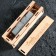 Wooden stones in a wooden box with a “always first” lid, 4 pcs