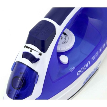 Iron ECON ECO-BI2402, 2400W, ceramic sole, 40 g/min, 220 ml, white-blue color-3