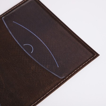 Passport cover, brown color-5