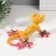 Polystone souvenir "Yellow-red hexcon" 13x10.5x6 cm