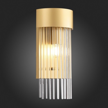 Sconces st. SL1225.201.01. Contatto. 1x60 watts, E27, 15.5x30 cm, golden color-7