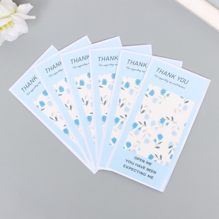 Stick Paper Gratitude "Cornflower" Set 50 pcs 10x5 cm-2