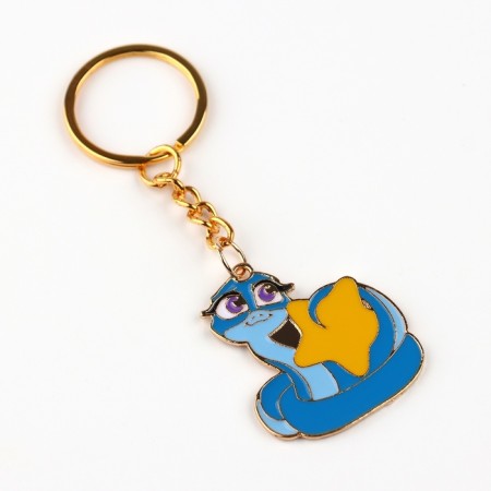Keychain "Snake with a star", 3 x 7.6 cm-3