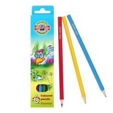 Pencils 6 colors Koh-I-Noor 3551, 