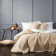 Kaspian set: covering 160 x 220 cm, pillowcase 40 x 40 cm - 2 pcs, beige color