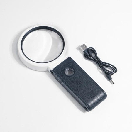 Folding magnifier with 5-25x backlight-5