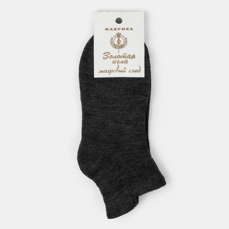 Socks male terry, color dark gray melange, size 27-29-2