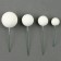Set for decoration "beads", set 20 pcs, white color