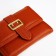 Women's wallet on the button, redhead color