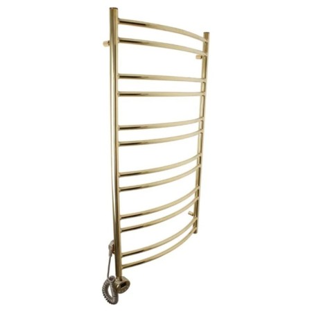 Domoterm electric heated towel rail "Calipso" P12, 500x1000 mm, left, gold-1